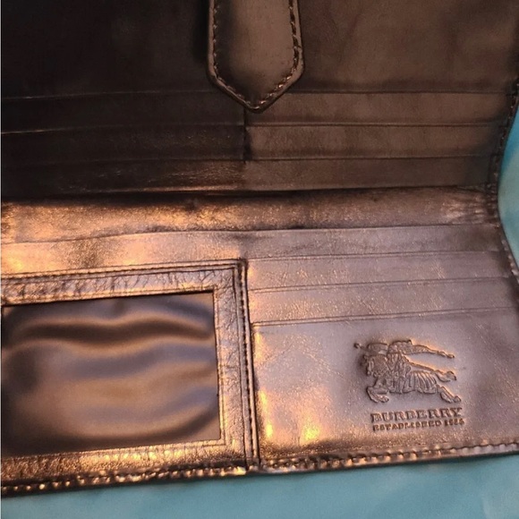 Burberry Copper Gold Nova Check Leather Wallet/Clutch - Picture 3 of 7